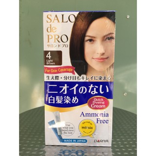 Thuốc nhuộm tóc Salon de Pro 4 Màu nâu nhạt 40g