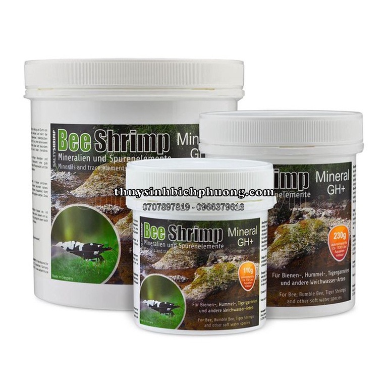 KHOÁNG BỘT BỔ SUNG SALTY SHRIMP BEE SHRIMP MINERAL GH+ DƯỠNG TÉP ONG VÀ BUCEP