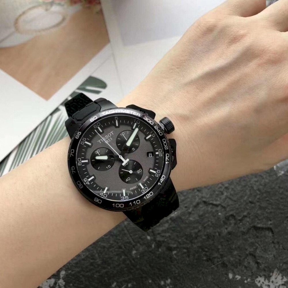 Đồng hồ nam dây nhựa Tissot T Race Cycling Chronograph Gent T111.417.37.441.03