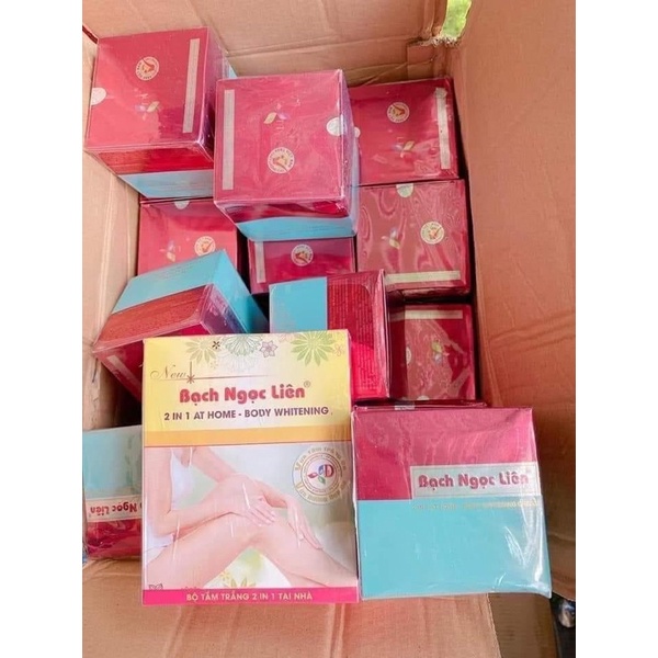 Combo Kem Body Bạch Ngọc Liên, tắm trắng Bạch Ngọc Liên , Vasaline , kích 3C3