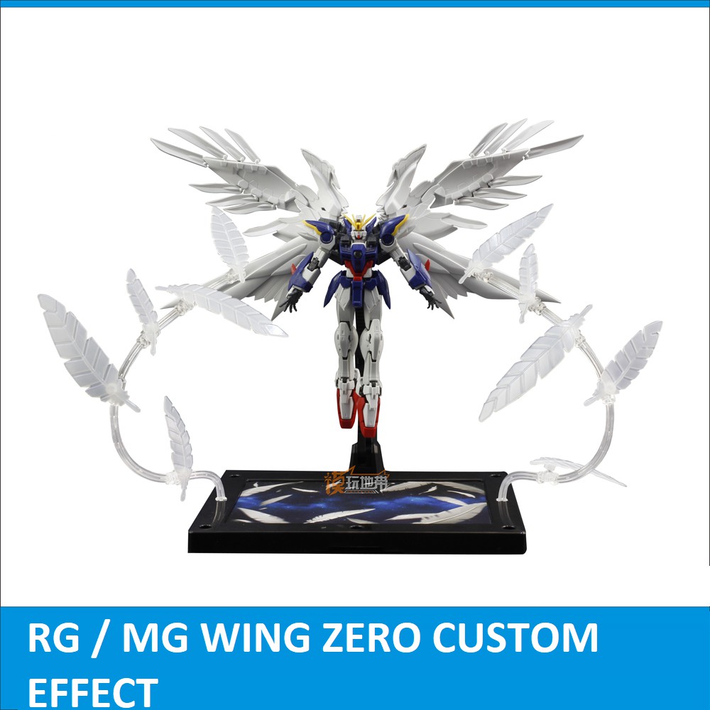 Phụ Kiện Gundam Rg Wing Zero Custom Effect 1/144 Mô Hình Đồ Chơi Lắp Ráp Anime + Tặng Base