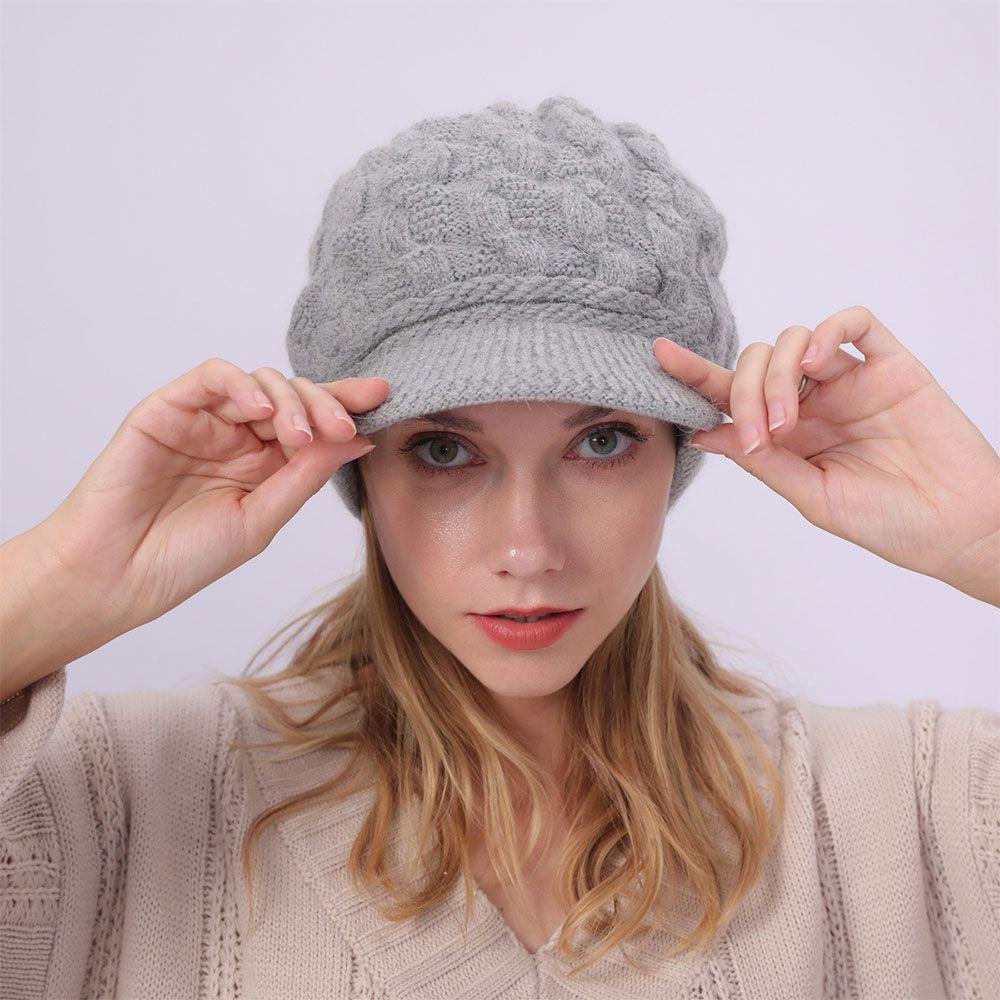 Nón Beret Lông Thỏ Dễ Thương Xinh Xắn Dành Cho Nữ