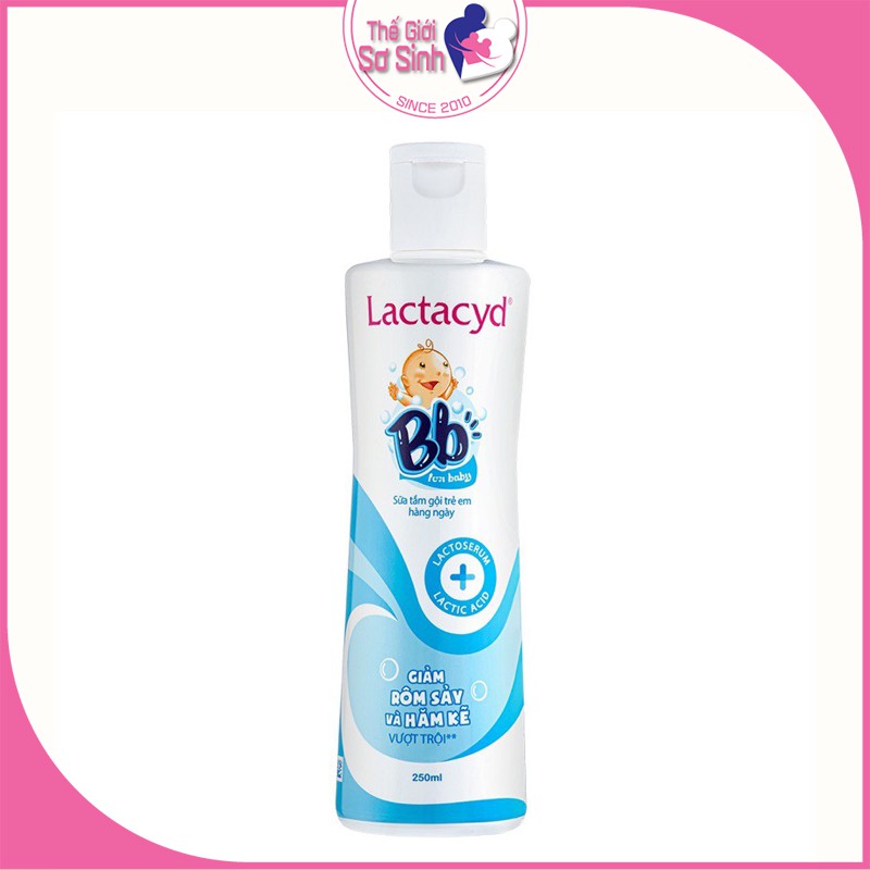 Sữa Tắm Gội Rôm Sảy Hăm Kẽ Lactacyd 250ml Thành Phần Tự Nhiên, Không Kích Ứng, An Toàn Cho Da Bé - Thế Giới Sơ Sinh