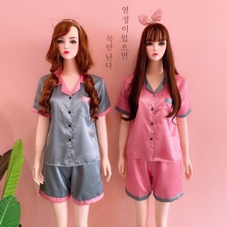 Đồ bộ lụa phối đùi