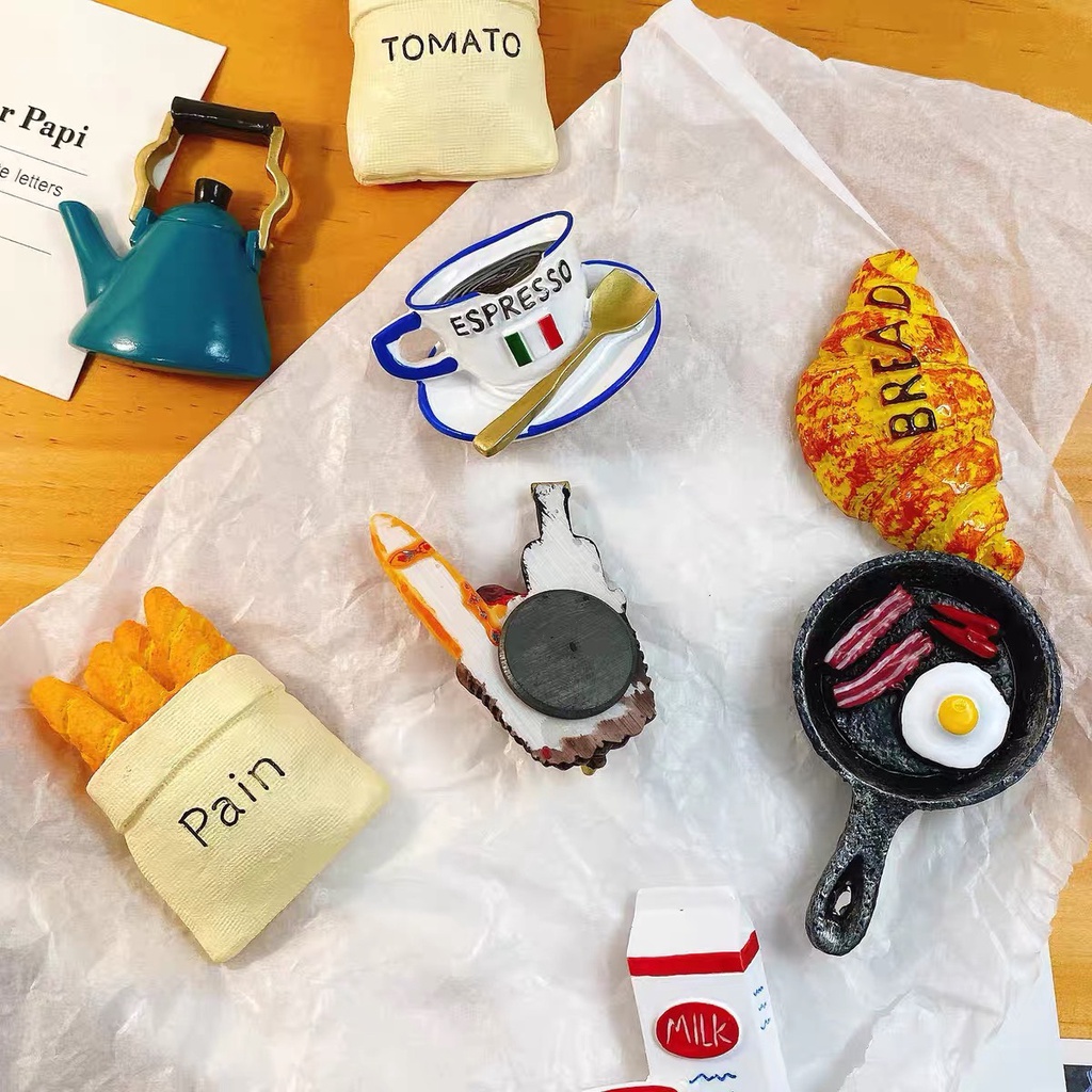 (Sẵn) Nam châm dán trang trí, magnet trang trí tủ lạnh phong cách Hàn Quốc - cutam.homedecor