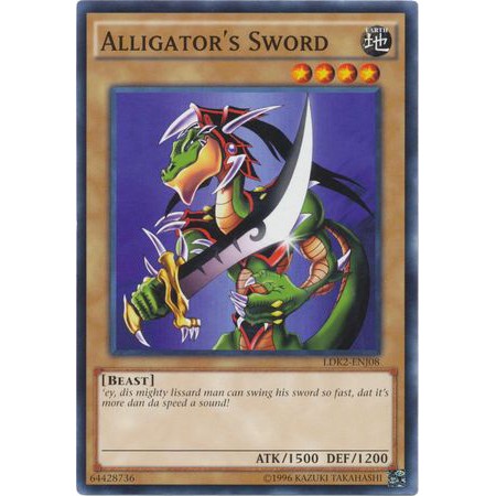 Thẻ bài Yugioh - TCG - Alligator's Sword Dragon / LCJW-EN056