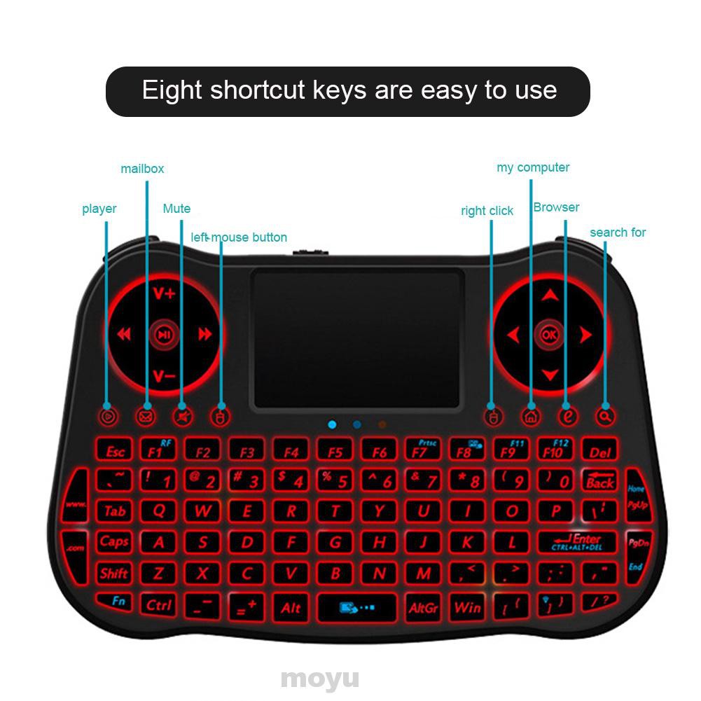 2.4G Desktop Battery Powered Remote Control Compact Rechargeable External Computers Accessories Mini Keyboard