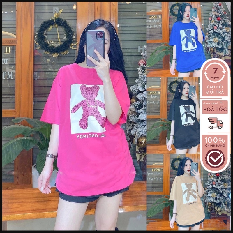 Áo Thun Phông A26 Unisex Nam Nữ   In 3G Gấu Mụn Hàng Cao Cấp