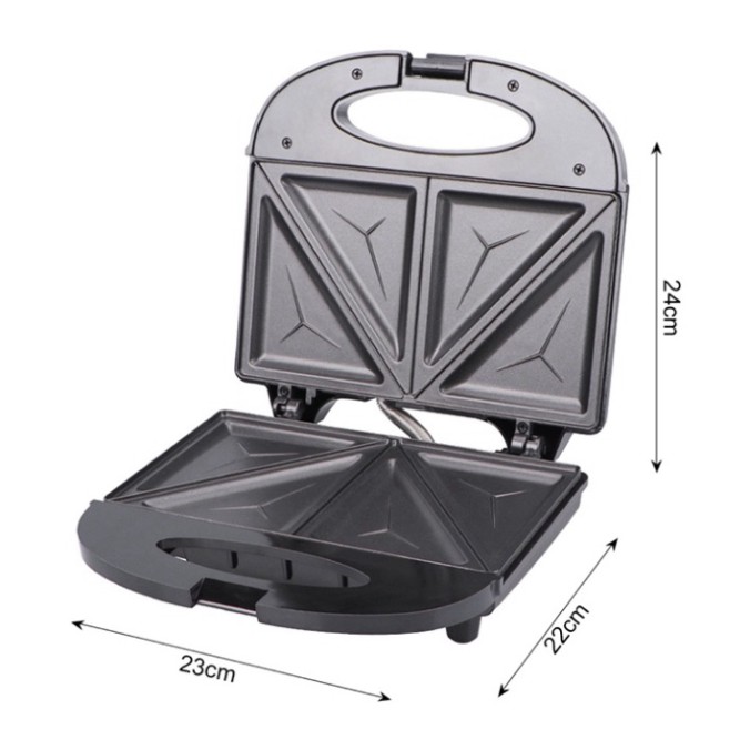 Máy kẹp sandwich HAEGER, nướng bánh mỳ tam giác Chính hãng