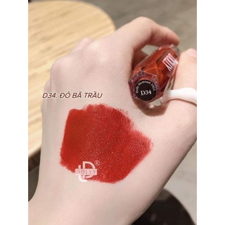 Son kem DOLLY màu cam đỏ (12 màu son xinh tùy chọn)
