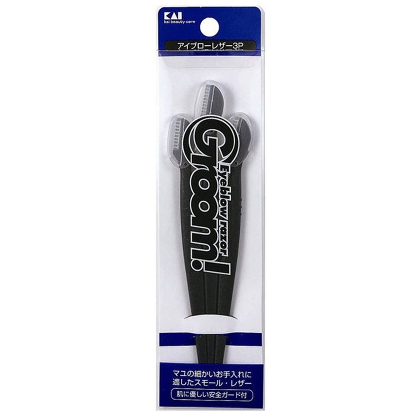 Dao Cạo Chân Mày Kai Groom Eyebrow Razor 1 Cây Groom! Eyebrow Razer