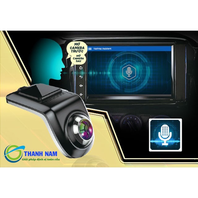 Vietmap V5 camera hành trình tích hợp màn hình DVD Android, cảnh báo khoảng cách, cảnh báo chệch làn.