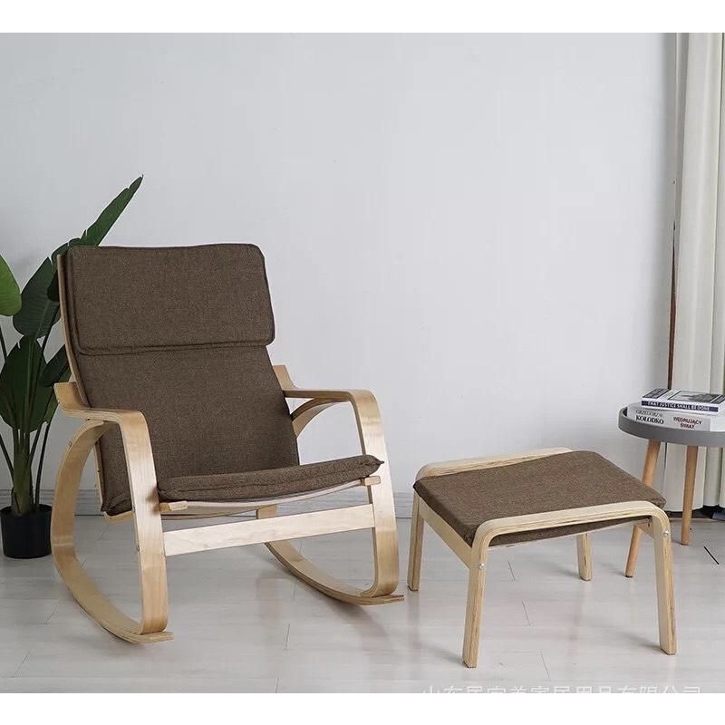 Ghế Thư Giãn Poang Nguyên Bộ Gồm Đôn - Mẫu Mã Đẹp - Poang Rocking Chair Ikea