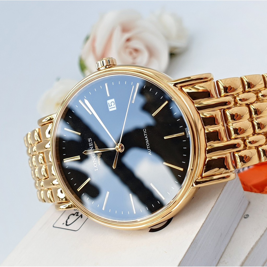 Đồng hồ nam chính hãng Longines Automatic  - Máy cơ tự động - Kính Sapphire nguyên khối