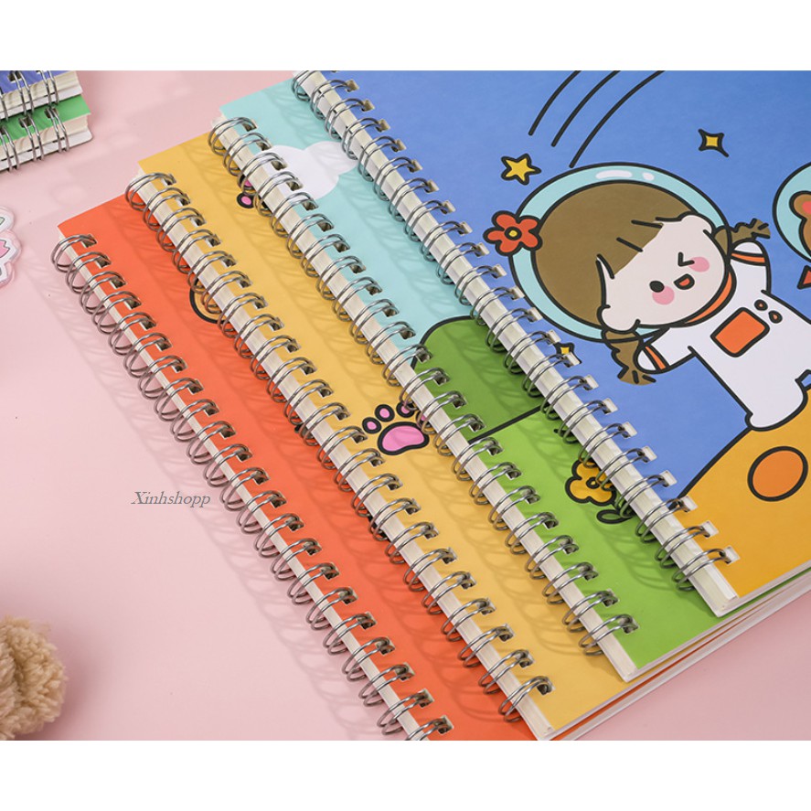 Sổ A5 Bé Gái Gấu Thỏ Dễ Thương