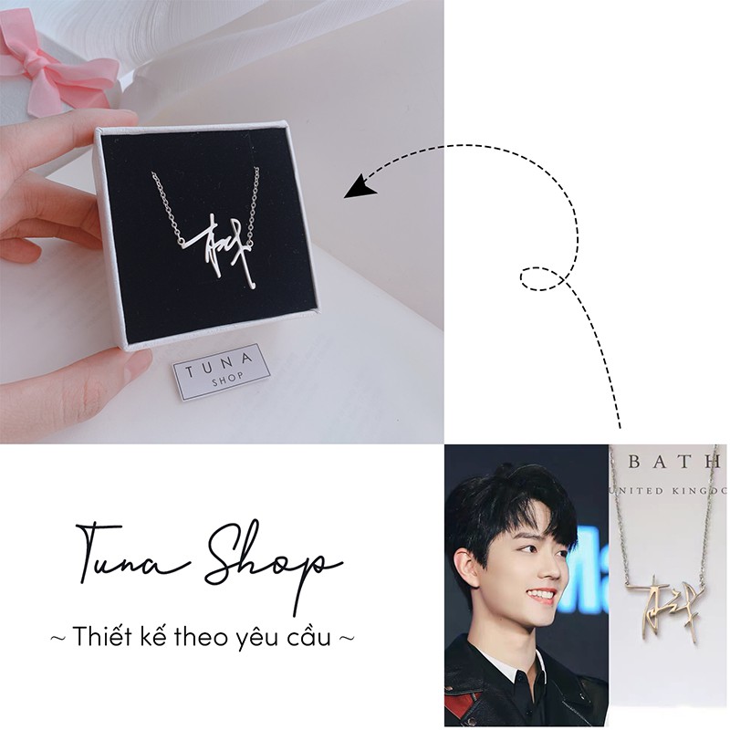 Dây chuyền Bạc thiết kế theo yêu cầu, Vòng cổ Bạc cắt chữ theo yêu cầu TUNA SILVER 𝑨̉𝒏𝒉 𝒕𝒉𝒂̣̂𝒕 𝐂𝐚𝐦 𝐤𝐞̂́𝐭 𝐜𝐡𝐮𝐚̂̉𝐧 𝐁𝐚̣𝐜