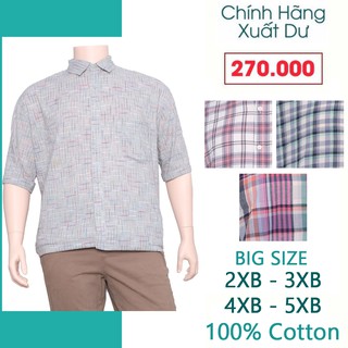 Áo Sơ Mi Nam Ngắn Tay BIG SIZE 120kg đến 150kg Caro - FO76 SHOP