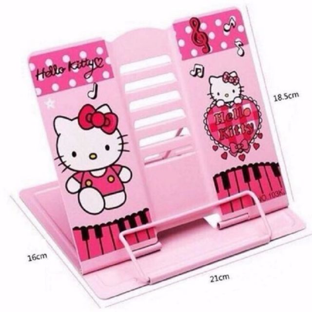 Giá kẹp sách chống cận thị hình hello kitty, doremon cho bé