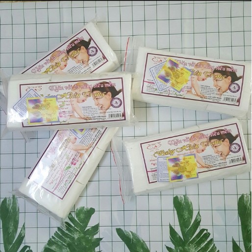 Khăn Vải Khô 💖𝑭𝑹𝑬𝑬𝑺𝑯𝑰𝑷💖Khăn Giấy Vải Đa Năng BABY HIỀN TRANG (~180gr)