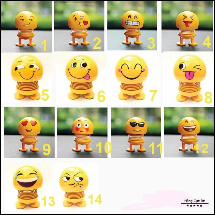 Thú nhún lò xo Emoji nhiều cảm xúc, đồ chơi trẻ em, trò chơi giải trí xả stress - Shop Hàng Cực Rẻ