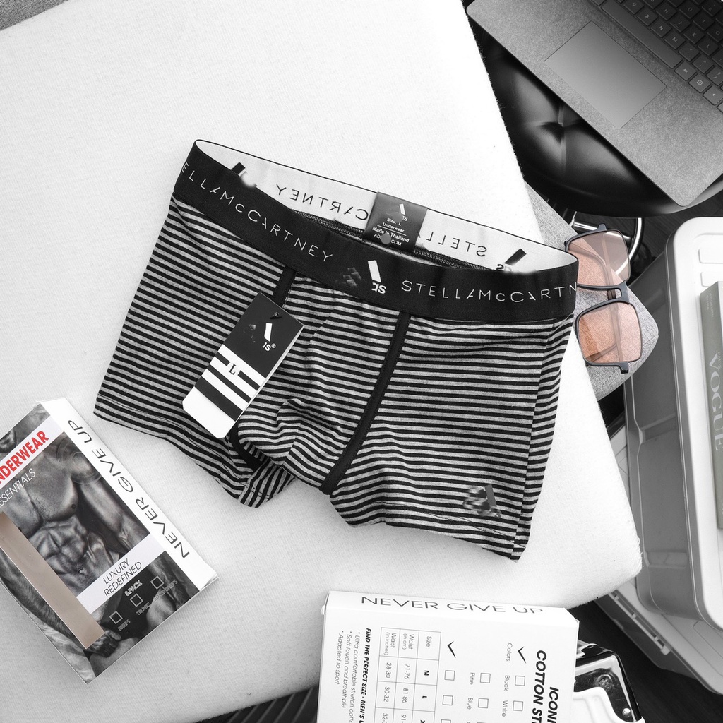 Boxer Nam Cao Cấp Vải Cotton Thấm Hút Mồ Hôi Mã H32