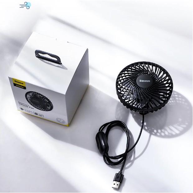 Quạt Mini Chân Kẹp Vào Cửa Gió Xe Hơi - Quạt Mini Gắn Ghế Sau Ô Tô 3 Chế Độ Gió Baseus Departure Vehicle Fan - TopLink