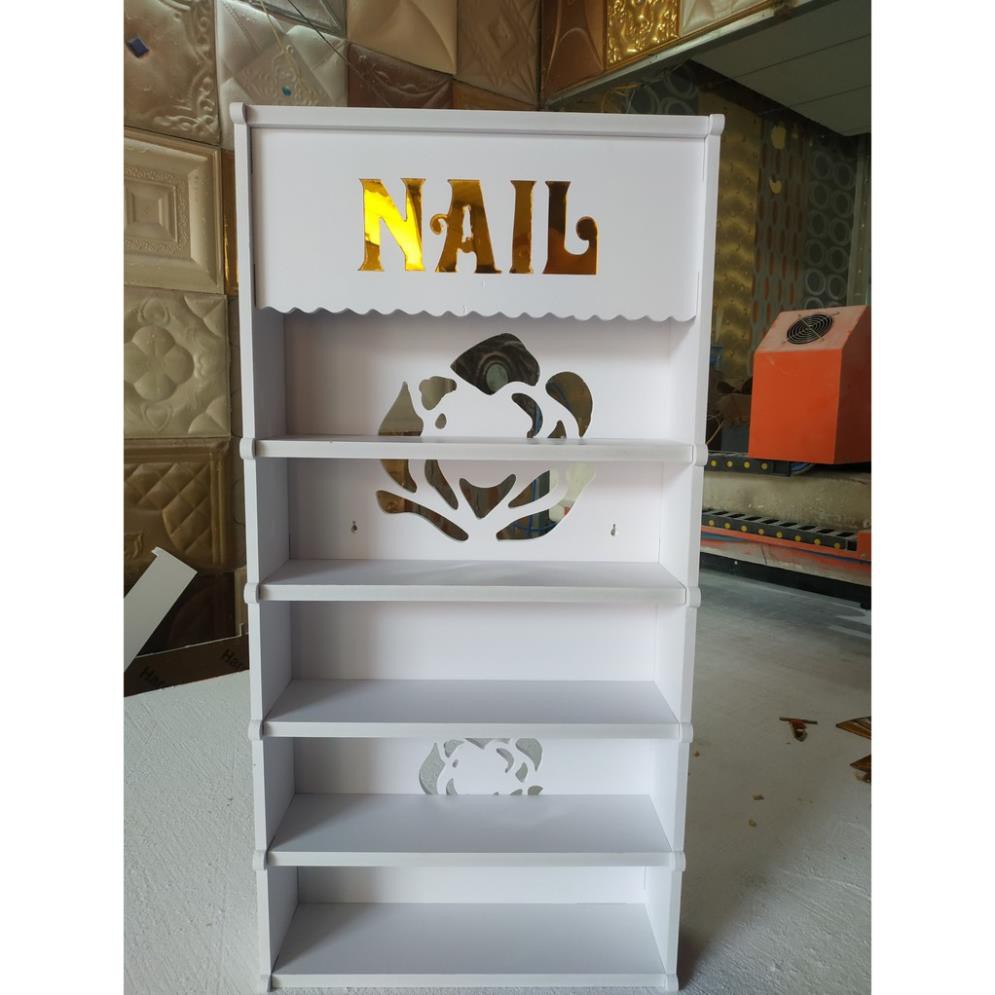 Kệ Để Đồ Nail. Để Nước Sơn Treo Tường hình hoa hồng