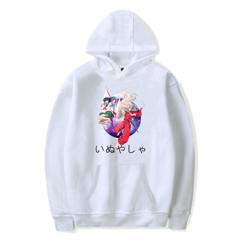 Inuyasha Japan Anime Hoodie Printed Streetwear Sweatshirts Manga Men/Women Tops Harajuku Unisex Cartoon Oversized Coat Clothes