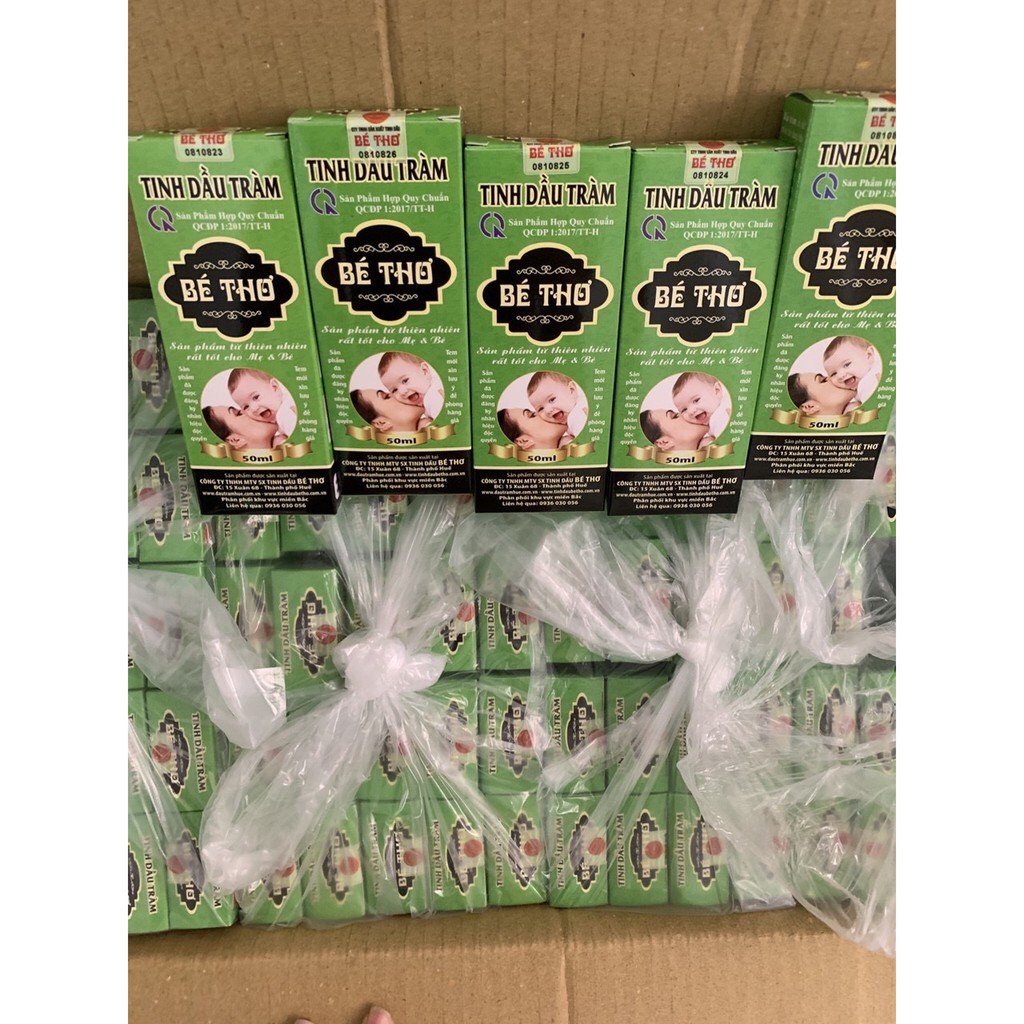 Tinh dầu tràm Bé Thơ dùng cho trẻ sơ sinh,sản phụ sau sinh, người cao tuôi loại 50 -100ml(hàng Việt Nam)
