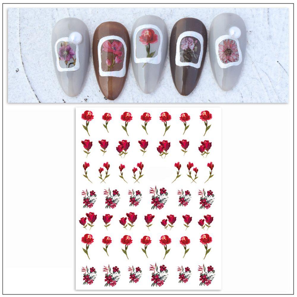 1 Tờ Nhãn Dán Trang Trí Móng Tay Nghệ Thuật Tự Dính