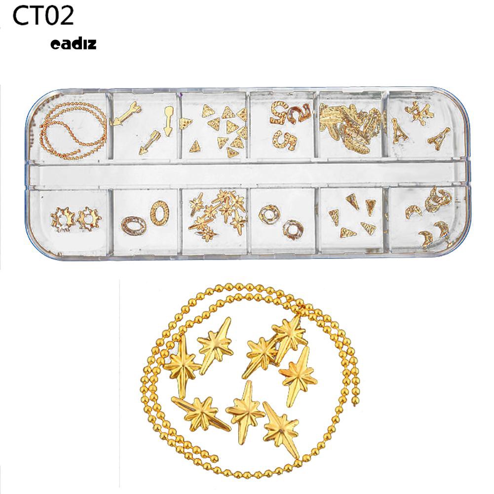 Hộp đá đính móng tay lấp lánh