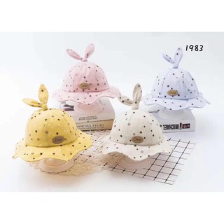 Mũ Vành Tròn Tai Thỏ Họa Tiết Sao Nhí Đáng Yêu Cho Bé (Có Ảnh Thật)