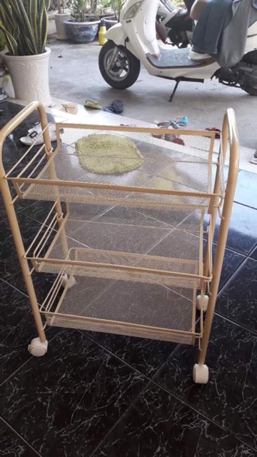 Xe đẩy lưới 3 tầng | BigBuy360 - bigbuy360.vn