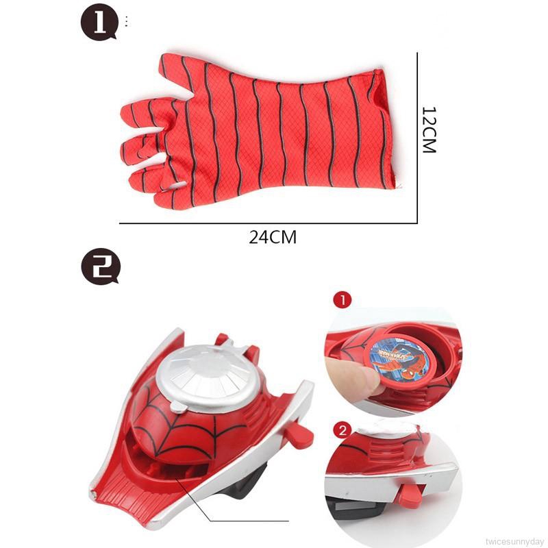 Găng tay nhân vật người nhện cho trẻ em
