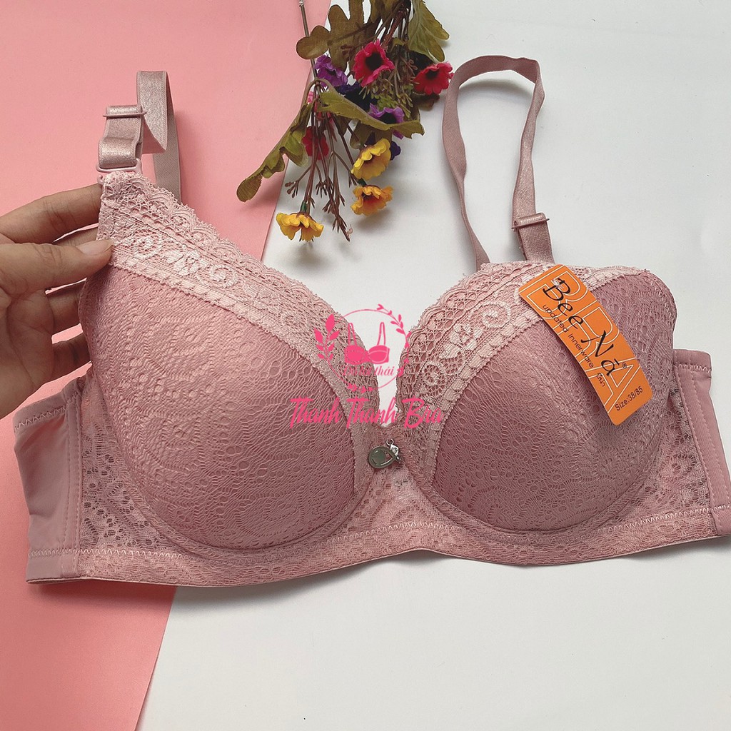 Áo ngực quả to Cup C, ren mềm Bee Na Thái Lan 6046