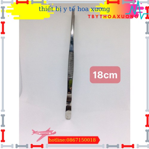 Nỉa thẳng y tế 14 cm - nhíp y tế 14cmkhông mấu dùng trong phẩu thuật và hộp sơ cứu y tế