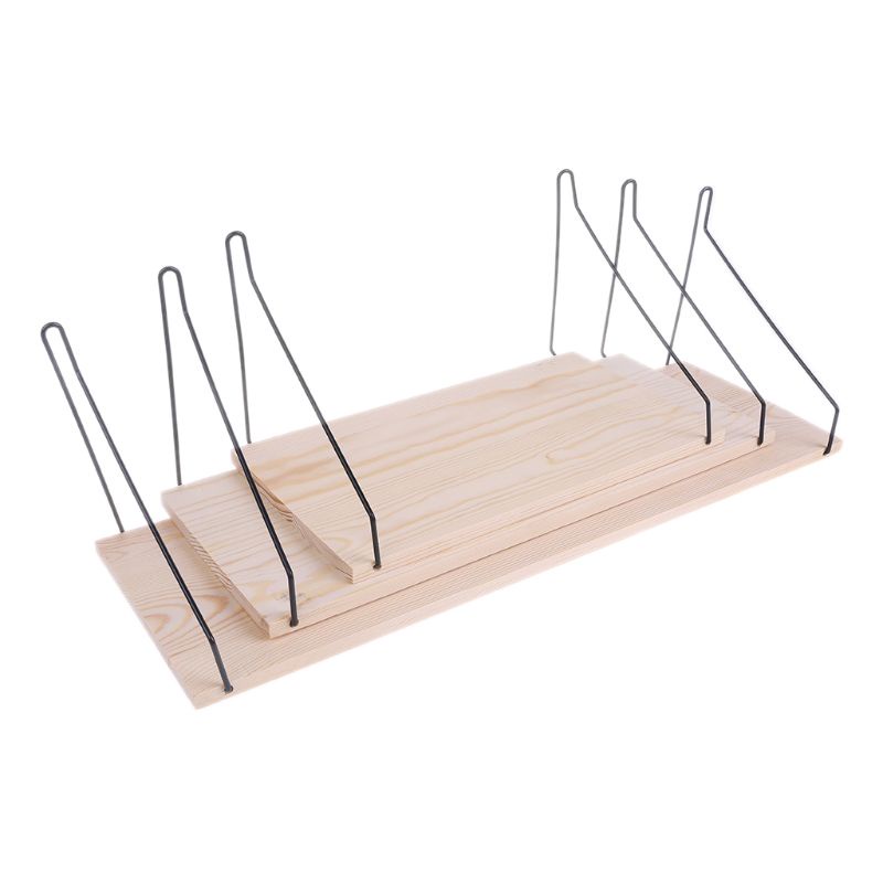 Kệ để sách vở/chậu hoa bằng chất liệu gỗ treo tường trang trí nhà cửa