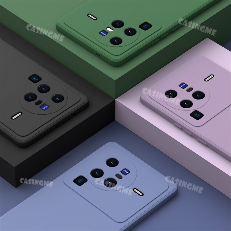 Ốp Điện Thoại TPU Silicone Mềm Chống Sốc Dạng Lỏng Cho Vivo X80 Pro 5G Vivo X 80 X80 X70 Pro Plus + 4G 5G