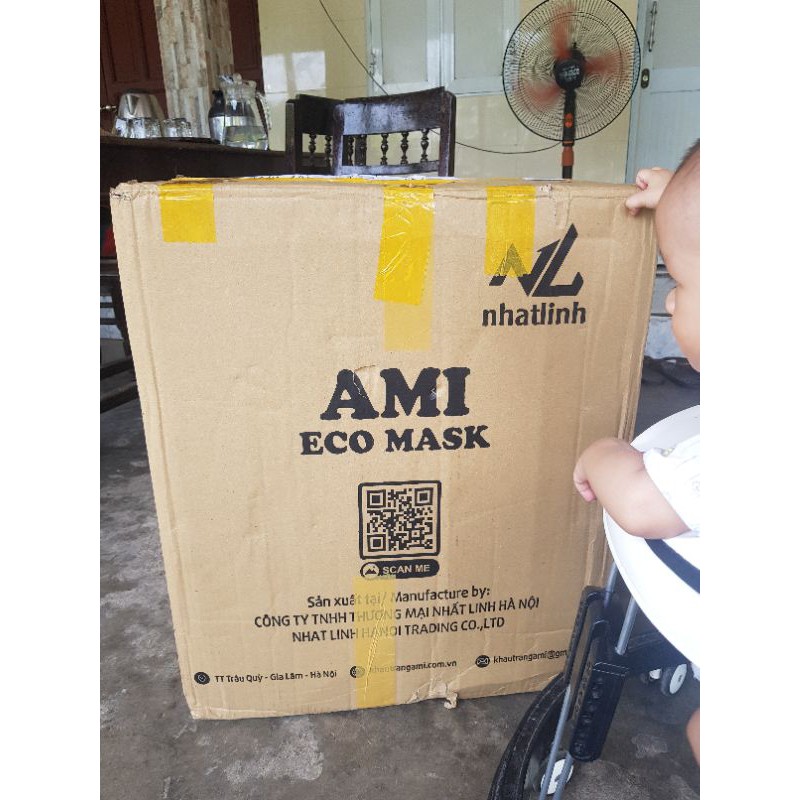 #Khẩu trang AMI xanh 4 lớp hộp 50 cái | BigBuy360 - bigbuy360.vn
