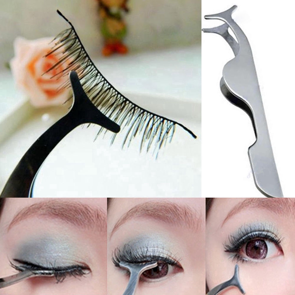 【TGS】  New False Eyelash Đặt phụ Clip Nhíp không gỉ đa chức năng thẩm mỹ Tool