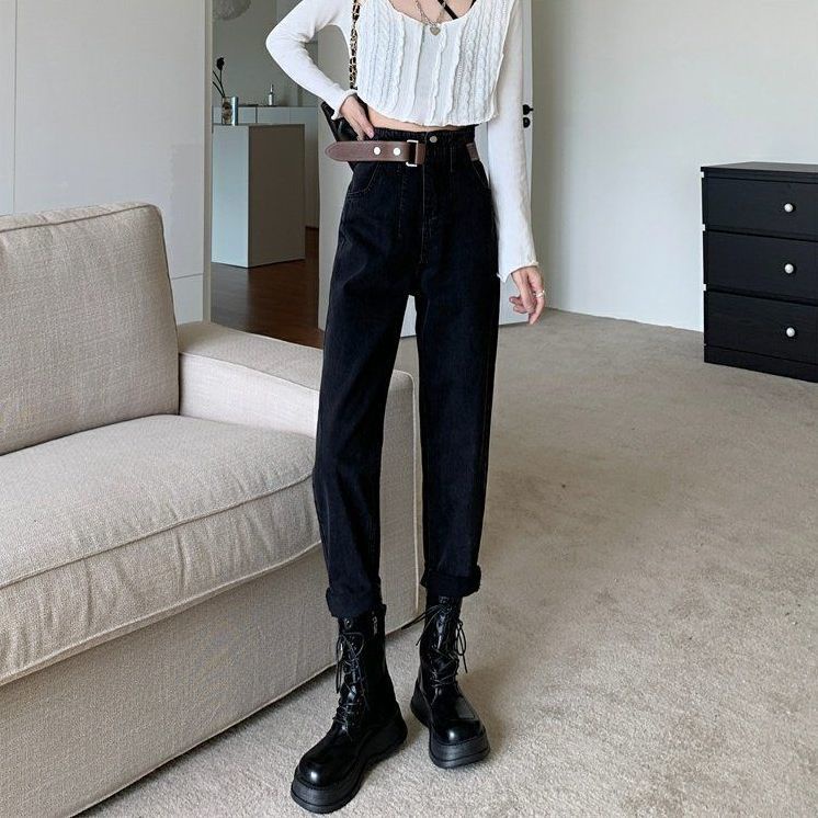 Quần Jean Lưng Cao Dáng Rộng Phong Cách Thời Trang Mới 2022 Dành Cho Nữ
