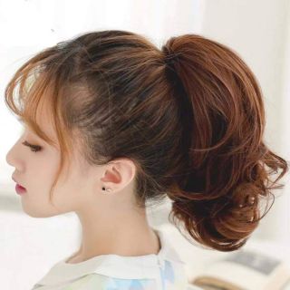 Ngoạm tóc giả xoăn ngắn 25cm -kèm hình thật