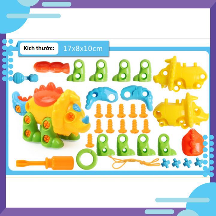 ĐỒ CHƠI THÁO LẮP CÁ SẤU CÕNG CON CỠ TO 20CM