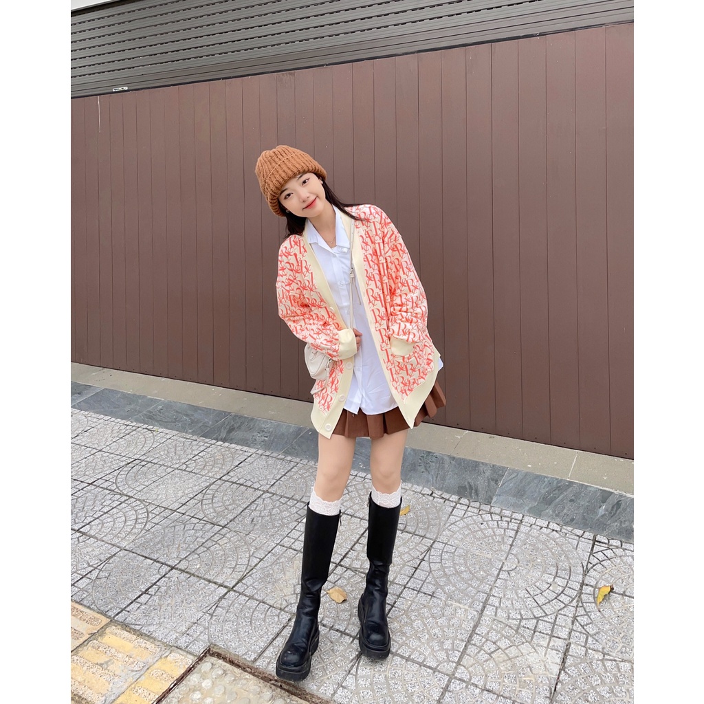 ÁO CARDIGAN MONOGRAM REE - VẢI CHỐNG TIA UV 99%