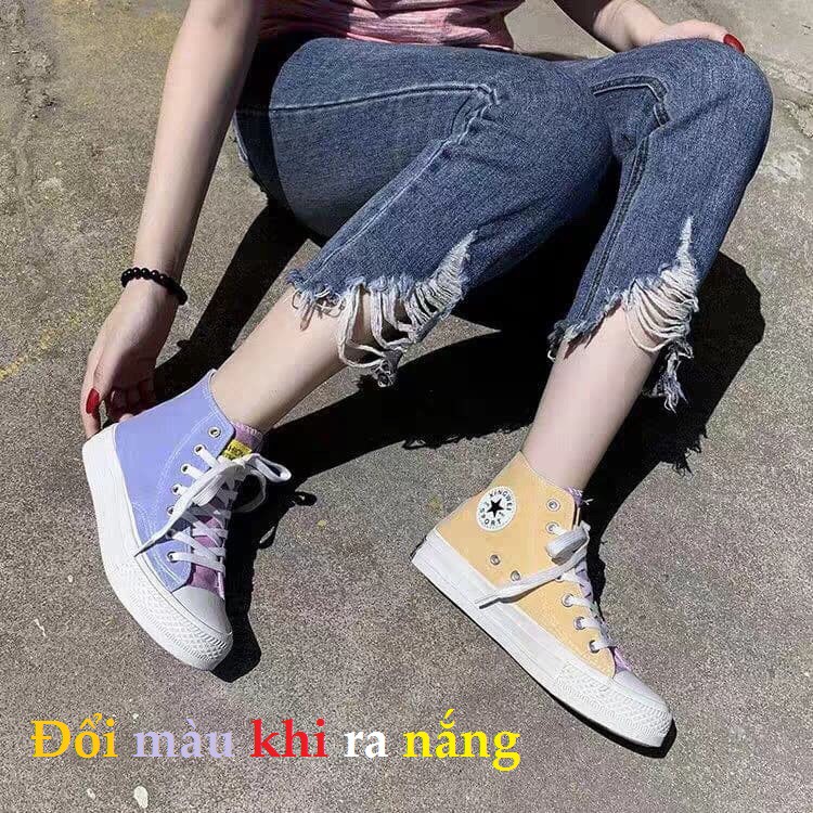 Giày nữ ♥️ Giày ulzzang cao cổ đổi màu khi ra nắng hàng hot | BigBuy360 - bigbuy360.vn