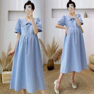 Váy bầu công sở 💝 siêu hot 💝 đầm bầu thiết kế dáng suông lụa cao cấp