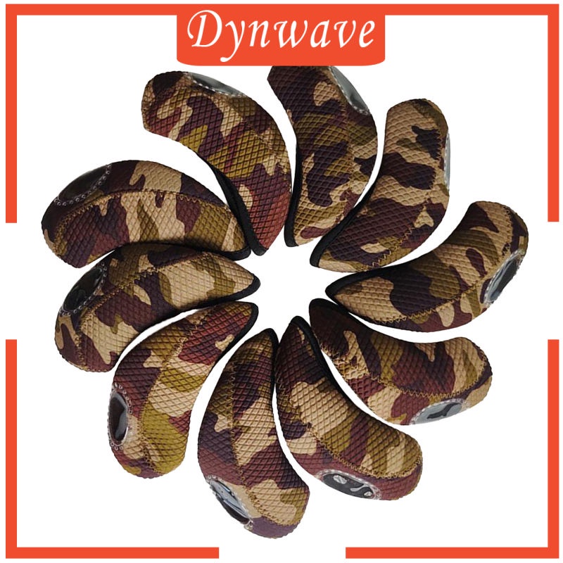 Set 10 Vỏ Bọc Bảo Vệ Đầu Gậy Đánh Golf Bằng Cao Su Tổng Hợp Neoprene Màu Trong Suốt