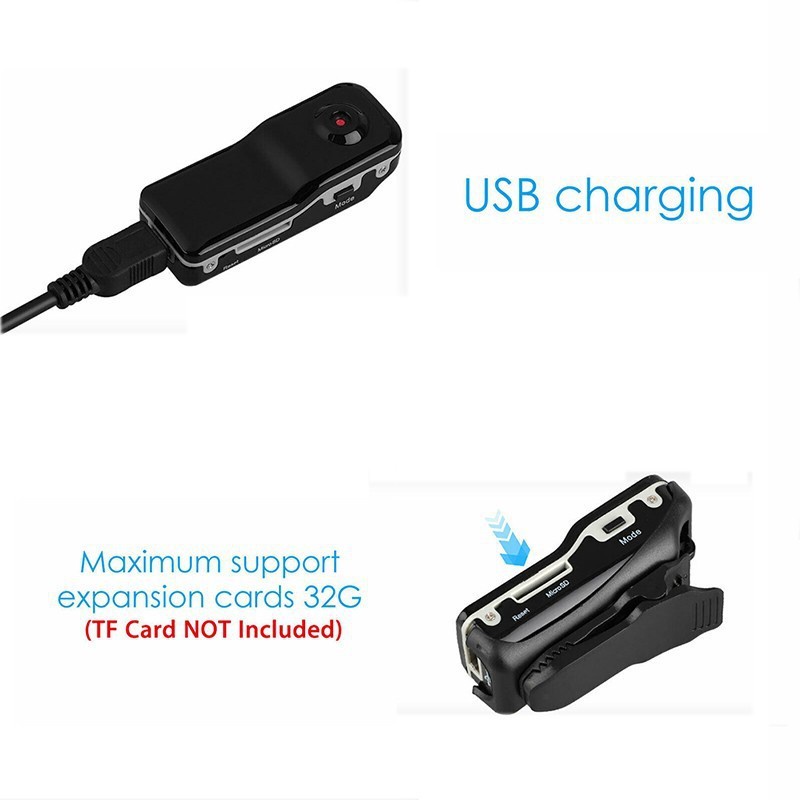 Camera Hành Trình Mini MD80 Dv 720p Hd Dvr Có Chân Đứng Chất Lượng Cao Cho Xe Máy