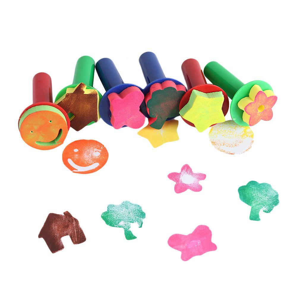 PISTA Set 6 Cọ Vẽ Bằng Bọt Biển EVA DIY