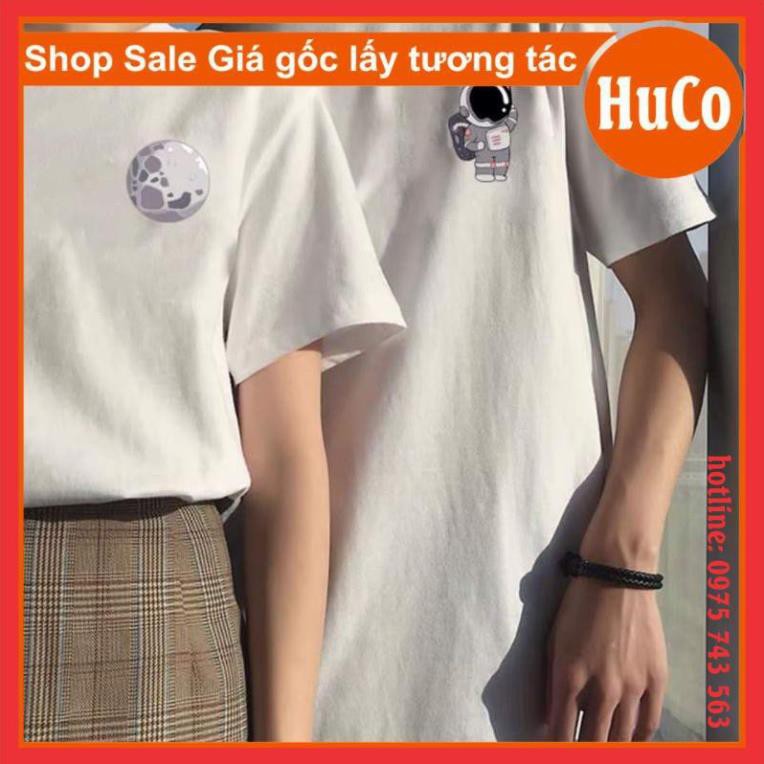 áo thun đôi ngắn tay nam nữ, áo phông hè đôi người sao hỏa chất cotton mềm mát form rộng unisex freesize mặc đôi nhóm ་